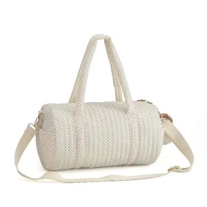 Grand sac à langer beige fonctionnel