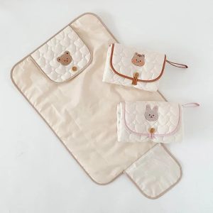 Matelas nomade à langer pour bébé en coton