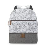 Petit sac à dos à langer motif floral élégant