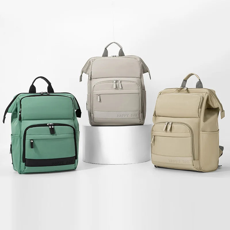 Sac à langer vert élégant avec sangle ajustable