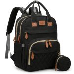 Sac à langer lit noir élégant convertible