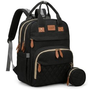 Sac à langer lit noir élégant convertible
