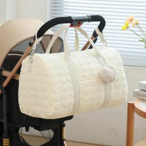 Sac à langer beige élégant et spacieux