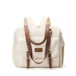 Sac à dos à langer élégant avec multiples poches de rangement