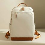 Sac à dos à langer bébé gris avec poches