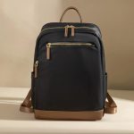 Sac à dos à langer bébé marron élégant