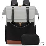 Sac à dos à langer noir avec poches multiples