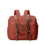 Sac à dos à langer rouge élégant pour parents