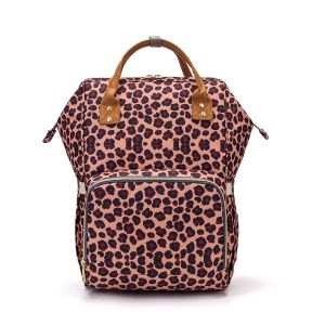 Sac à dos motif léopard moderne et tendance