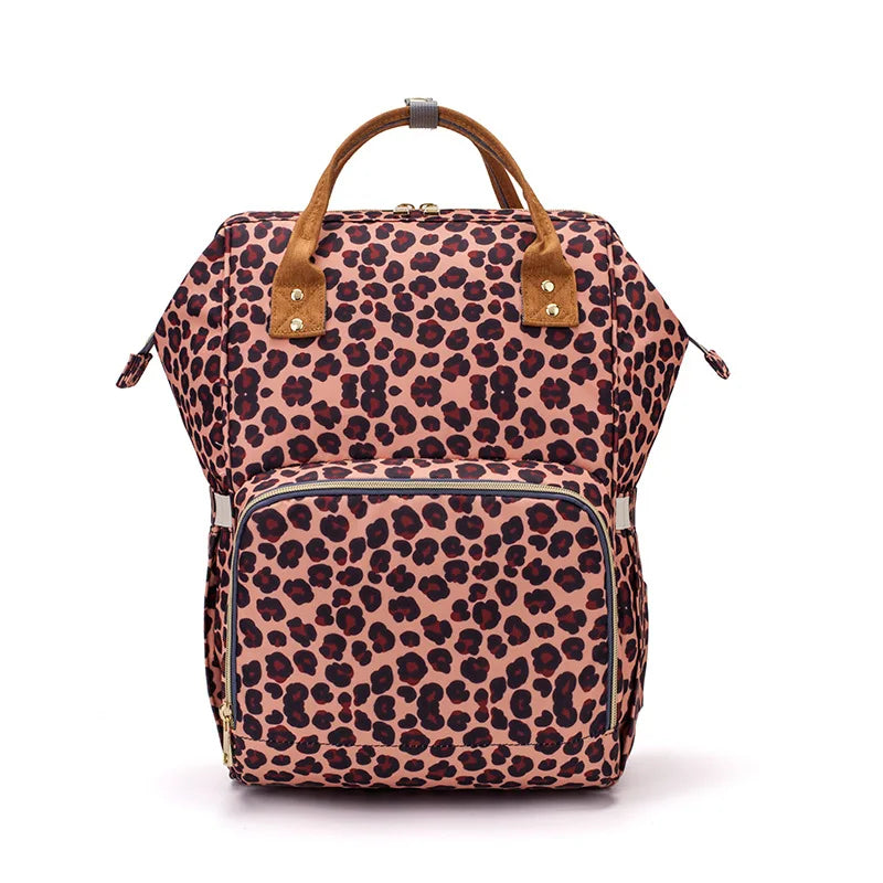 Sac à dos motif léopard moderne et tendance