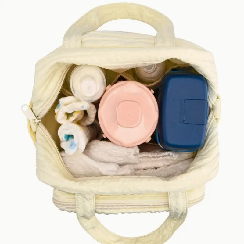 Sac à langer jaune pratique pour sorties