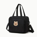 Sac à langer bébé noir élégant et spacieux