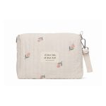 Sac à langer bébé fleuri avec pochettes