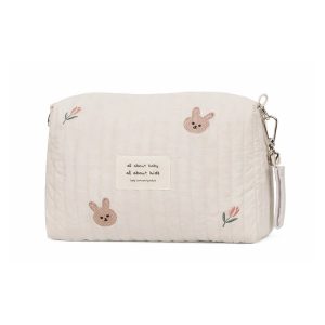 Sac à langer bébé motif petit lapin élégant