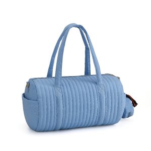 Sac à langer bleu avec poches multiples