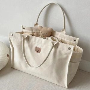 Sac à langer ourson en tissu doux