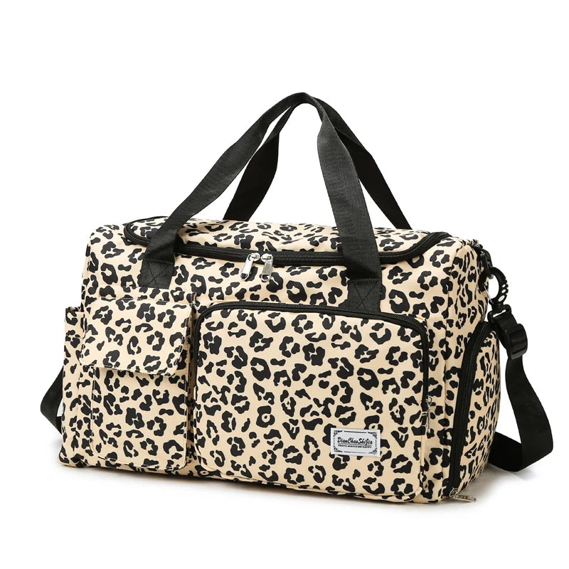 Sac à langer léopard classique élégant