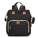 Sac à langer noir avec fonction lit pour bébé