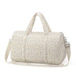 Sac à langer matelassé gris élégant