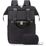 Sac à langer format sac à dos noir élégant