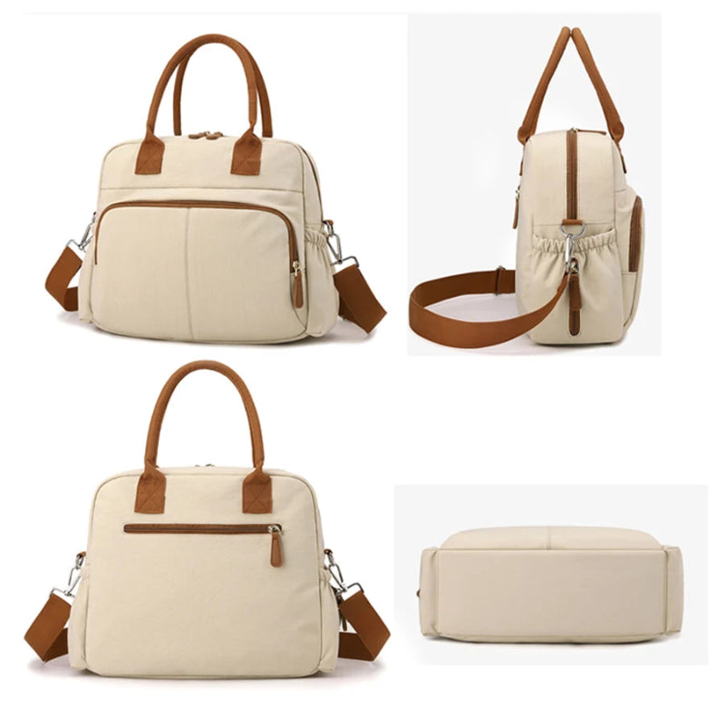 Design élégant du sac à langer beige pour bébé